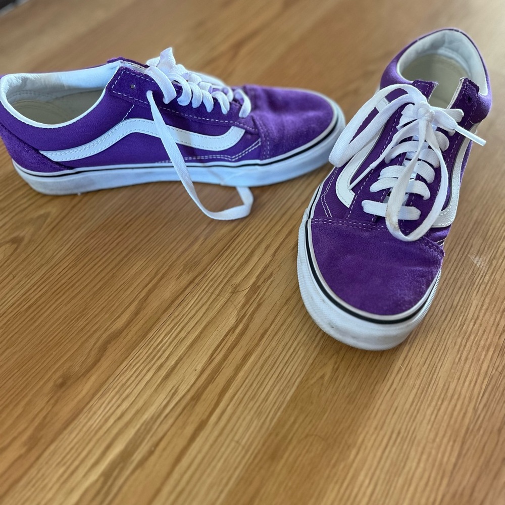 Lightly used purple vans